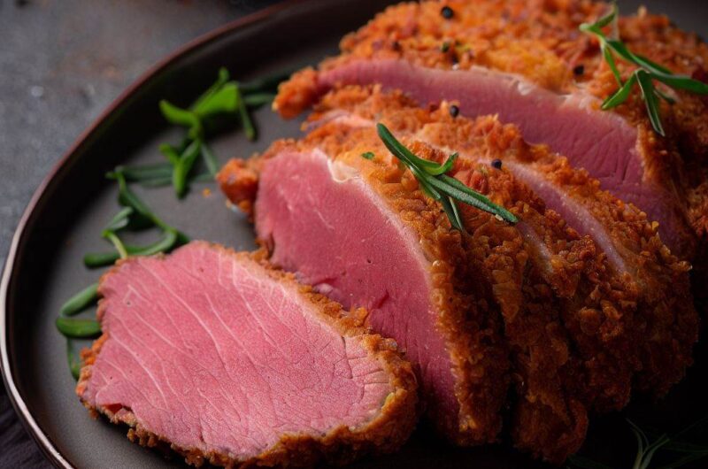 Air frying Corned Beef