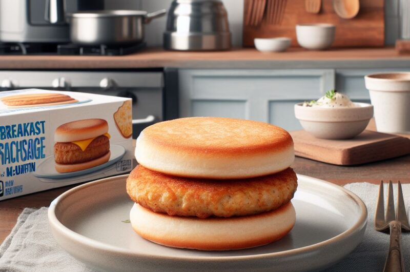 Air Fryer frozen breakfast sandwiches