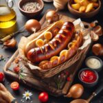 air fried brat on plate