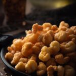 air fried popcorn shrimp on plate