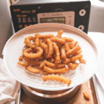 frozen curly fries on a plate