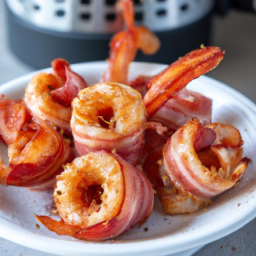 Air Fryer Bacon-Wrapped Shrimp