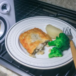 Air Fried Banquet Chicken & Broccoli Pot Pie