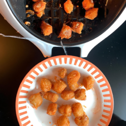 Crispy Air Fryer Buffalo Tator Tots