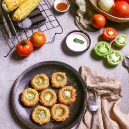 Air Fried Fried Green Tomatoes