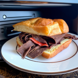 Air Fryer Hot Italian Beef Sandwich