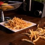 Kroger Crinkle Cut French Fries on a plate