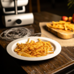Kroger Shoestring French Fries on a plate