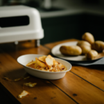 Kroger Tater Bites Shredded Potatoes on a plate