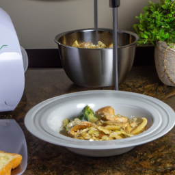 Air Fryer Marie Callenders Fettuccini with Chicken & Broccoli