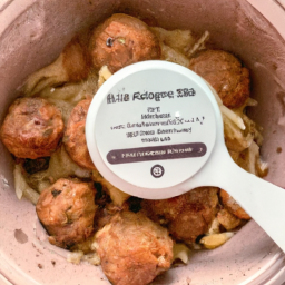 Air Fried Marie Callender's Savory Swedish Meatballs Bowl
