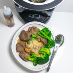 Air Fried Marie Callender's Tender Ginger Beef & Broccoli Bowl