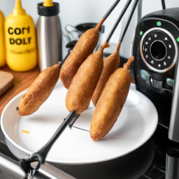 Air Fryer Morningstar Farms Original Vegan Corn Dogs