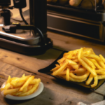 Ore-Ida Golden French Fries Fried Frozen Potatoes on a plate