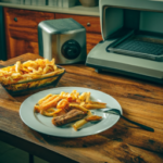 Ore-Ida Golden Thick Cut Steak French Fries Fried Frozen Potatoes on a plate