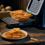 Ore-Ida Golden Waffle French Fries Fried Frozen Potatoes on a plate