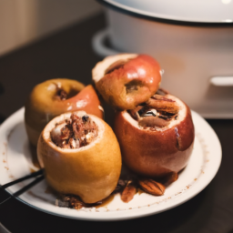 Air Fryer Pecan-Stuffed Baked Apples