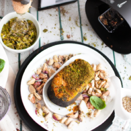 Air Fried Pistachio-Crusted Salmon