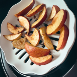 Air Fried Spiced Apple Wedges