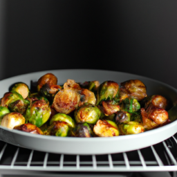 Air Fried Sweet and Sour Brussels Sprouts