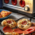 Bagel Bites Pizza Snacks Cheese & Pepperoni on a plate