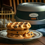 Eggo Chocolatey Chip Frozen Waffles on a plate