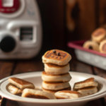 Eggo Minis Chocolatey Chip Frozen Pancake Bites on a plate
