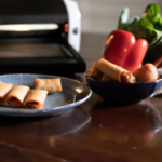 Feel Good Foods Vegetable Spring Rolls on a plate