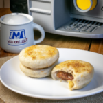 Jimmy Dean Delights Turkey Sausage Egg White & Cheese English Muffin Frozen Breakfast Sandwiches on a plate