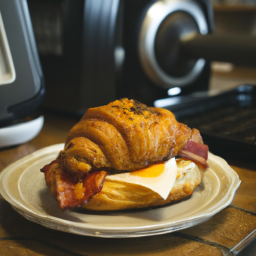 Air Fryer Kroger Bacon Egg & Cheese Croissant