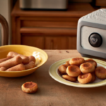 Kroger Mini Original Frozen Sausage & Pancake Bites on a plate
