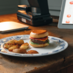 Members Mark Angus Beef Cheeseburger on a plate