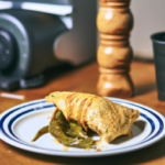 Members Mark Mild Hatch Chile Chicken Burrito on a plate