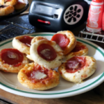 Members Mark Mini Pizza Bagels Cheese & Pepperoni on a plate