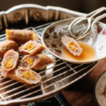 Minh Pork Egg Rolls on a plate