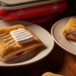 Pillsbury Cream Cheese & Strawberry Toaster Strudel Frozen Pastries on a plate
