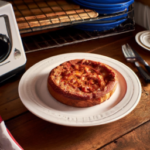 Red Baron Frozen Pizza Deep Dish Singles on a plate